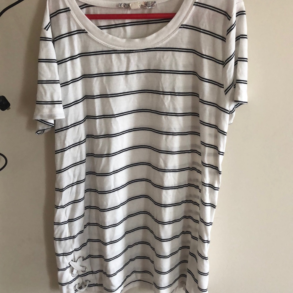 Black and white shirt